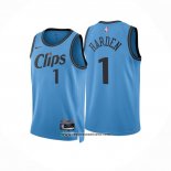 Camiseta Los Angeles Clippers James Harden #1 Ciudad 2024-25 Azul